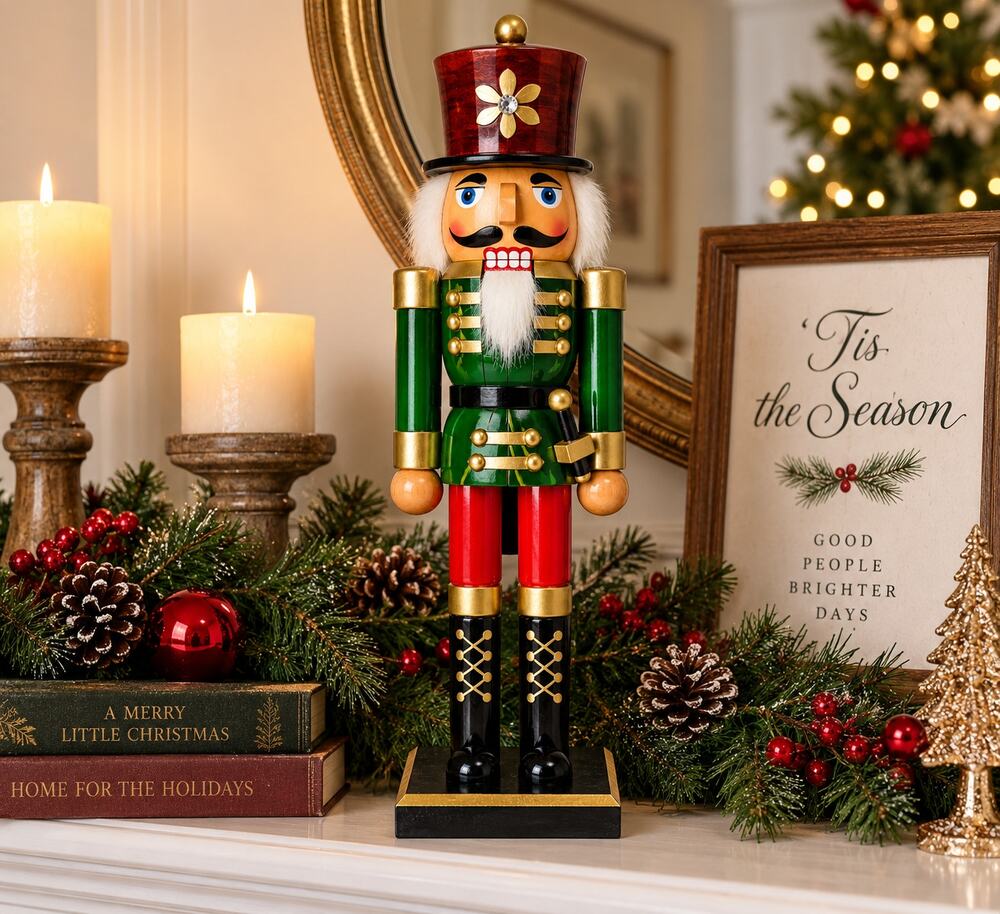 Holiday Home 15.5" Wooden Christmas Nutcracker Soldier 2012 List Price